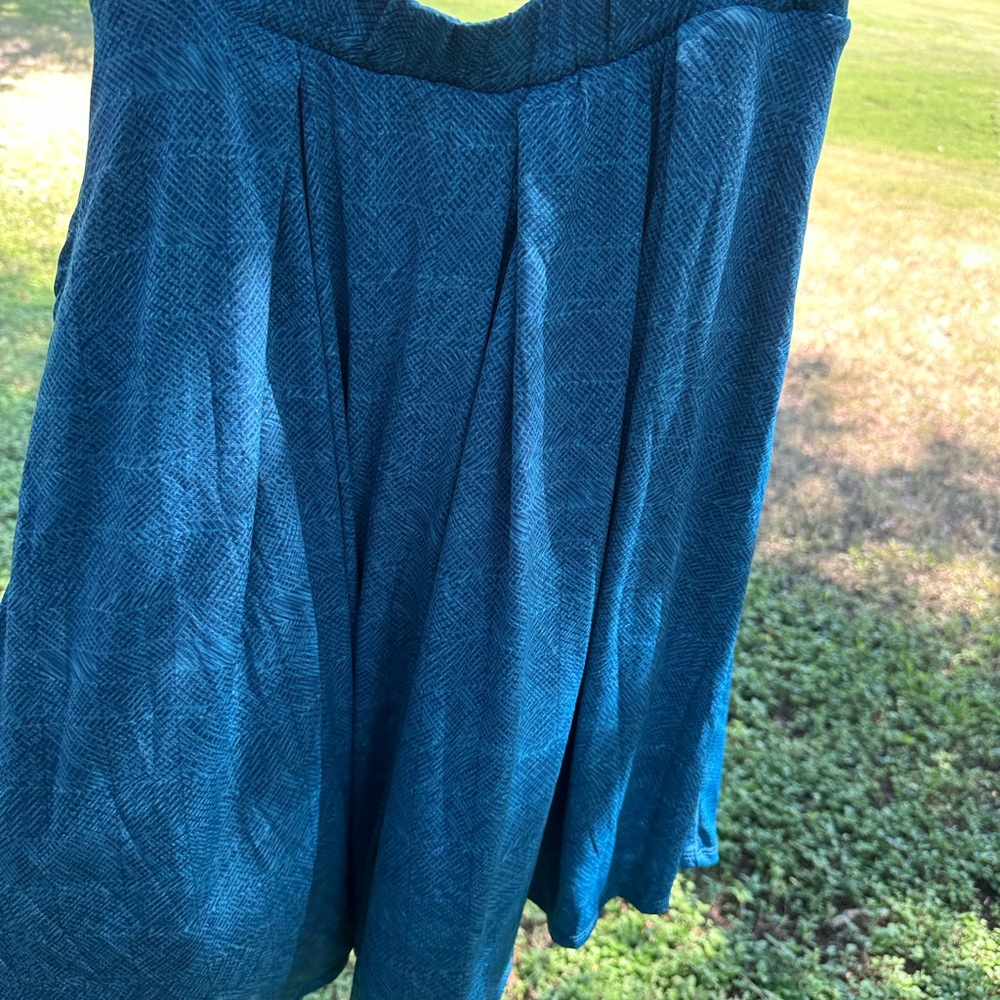 Teal A-Line Skirt